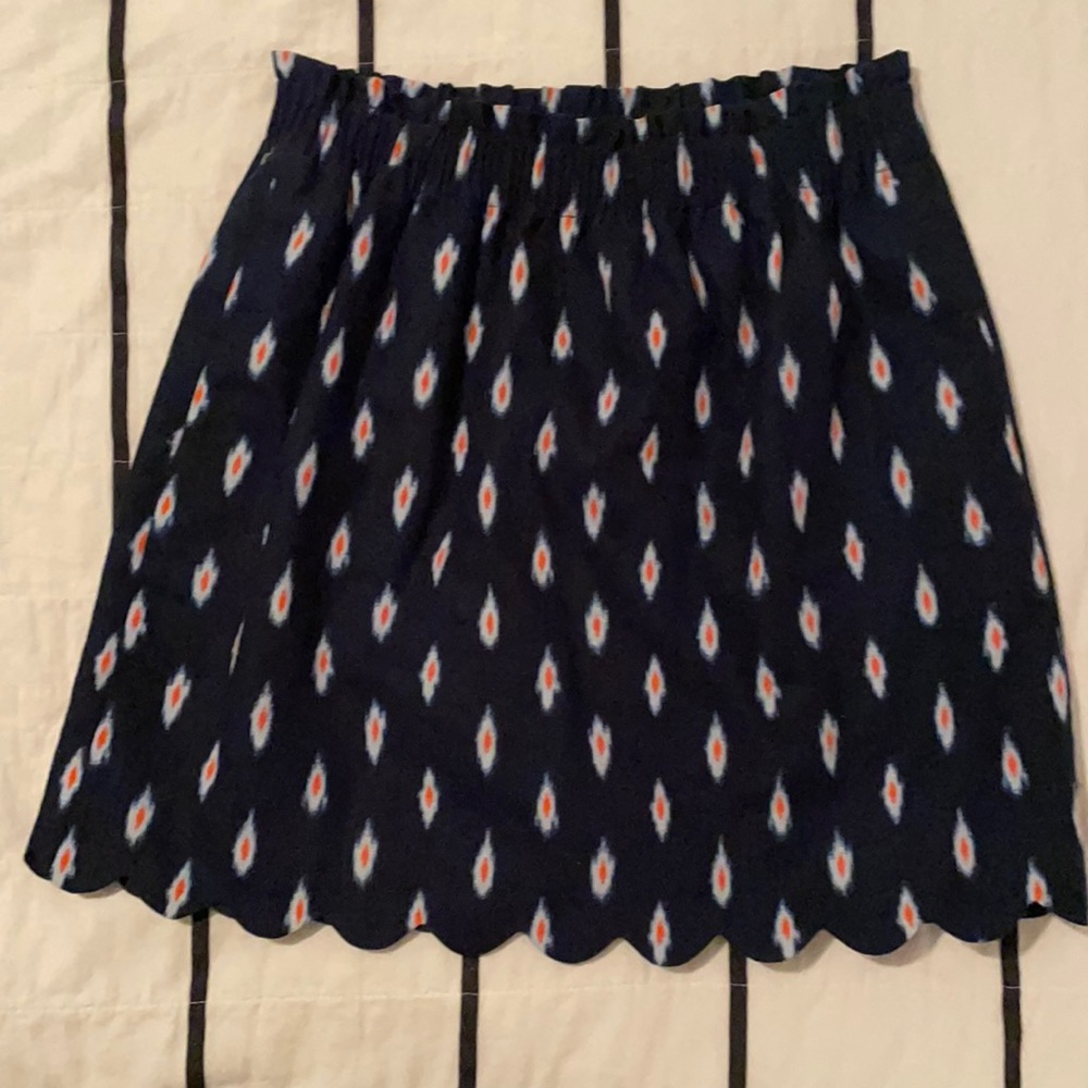 J crew scalloped skirt